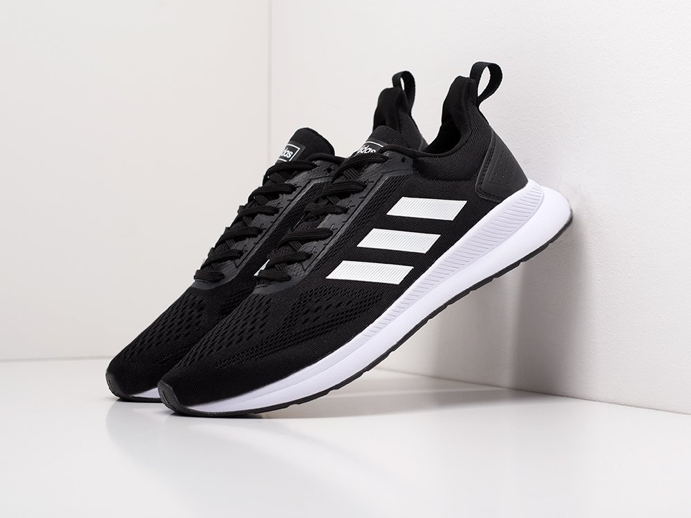 Adidas black hotsell cloudfoam sneakers