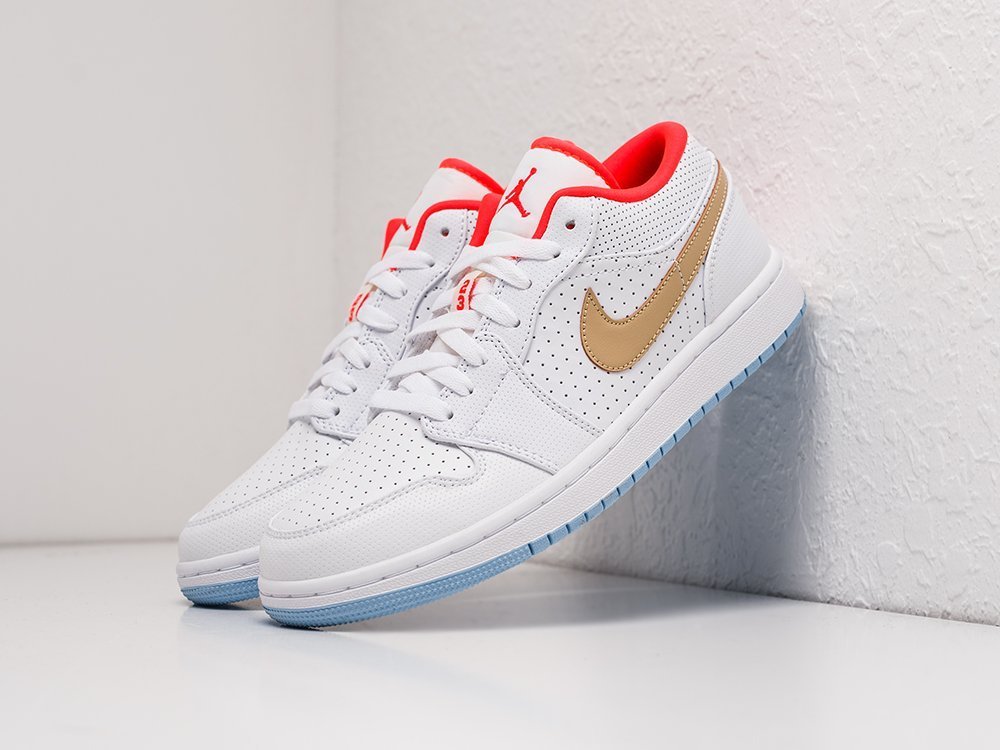 Nike air jordan shop 1 low white red