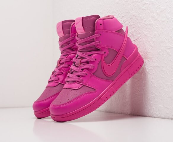 AMBUSH x Nike Dunk High pink. Вид 1