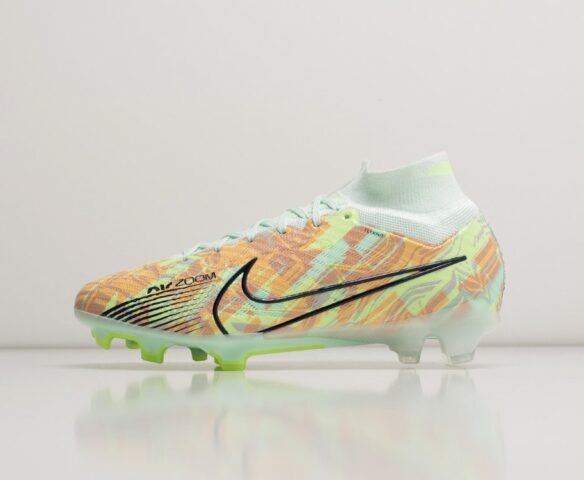 Футбольная обувь NIke Mercurial Vapor XV Elite FG разноцветные. Вид 3