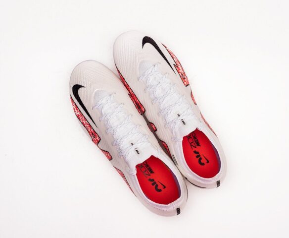 Футбольная обувь NIke Mercurial Vapor XV Elite FG white. Вид 2
