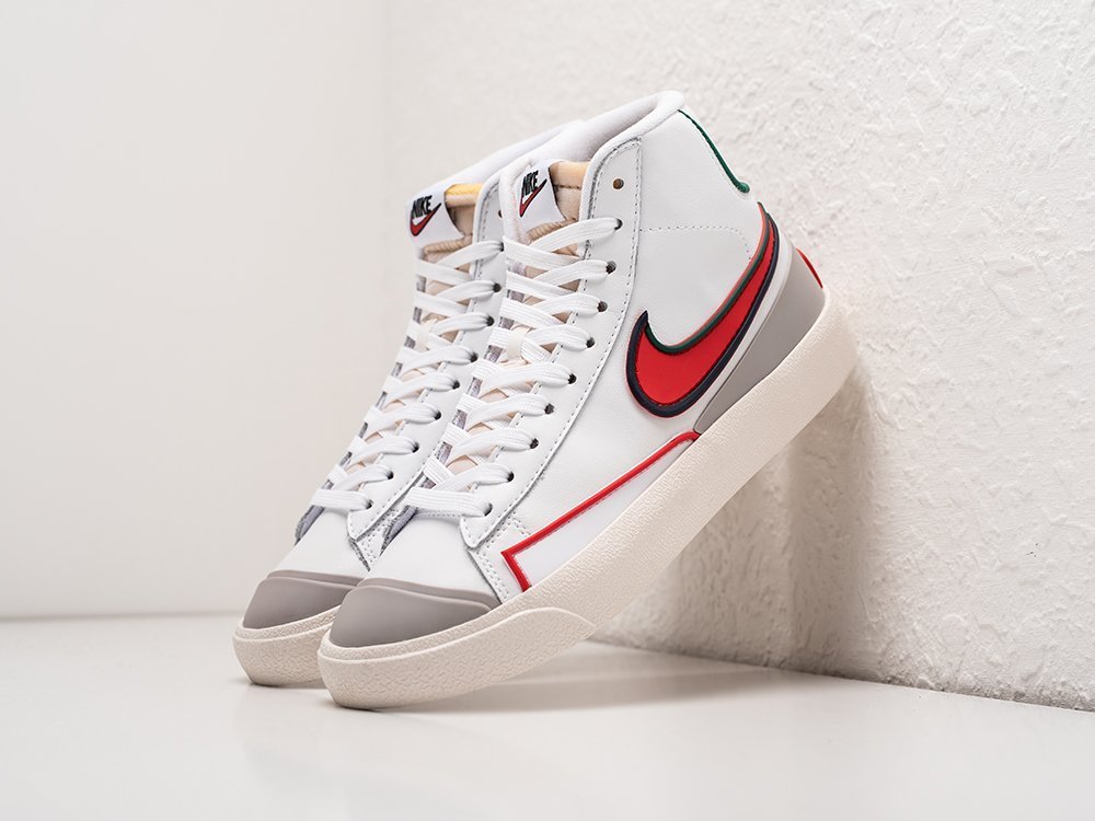 Nike blazer mid red white on sale