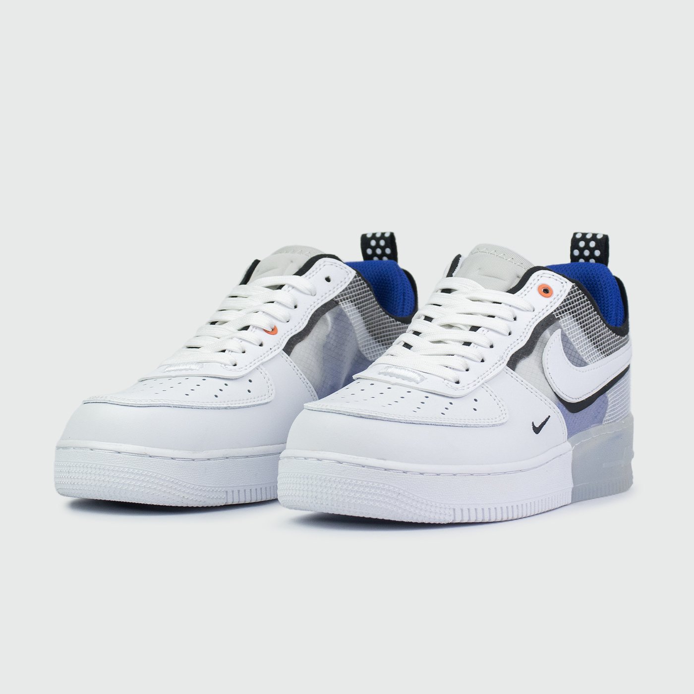 Nike Air Force 1 Low React Wmns Split White Blue KEDRED