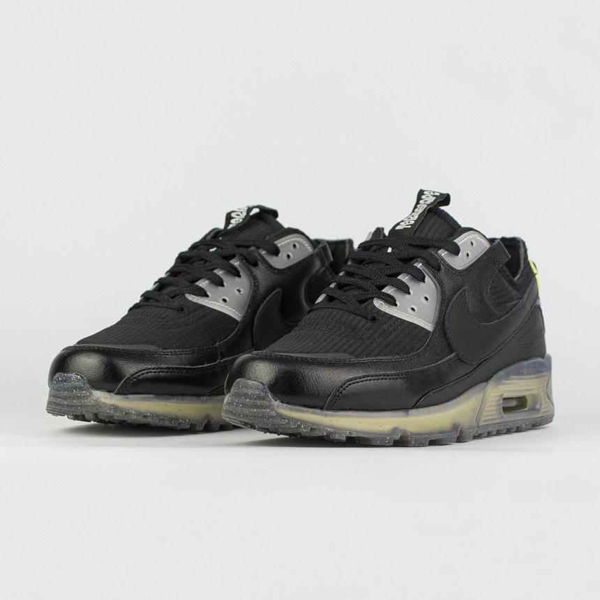 Nike air leather clearance black