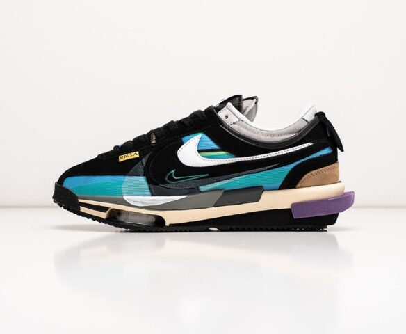 Union x Sacai x Nike Cortez 4.0 suede. Вид 3