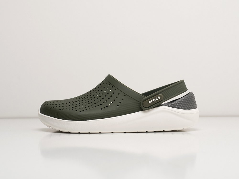 Dark green crocs best sale