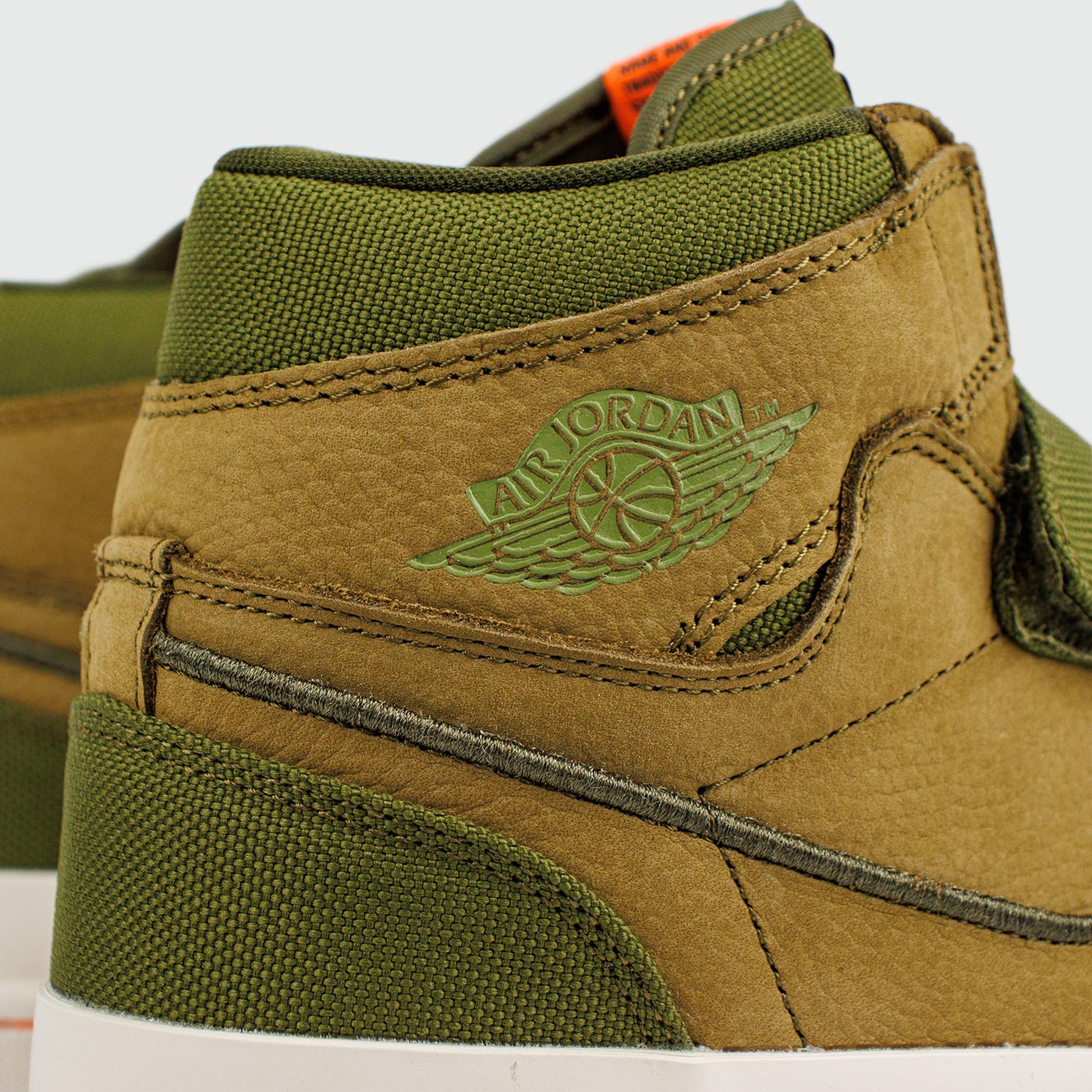 Nike Air Jordan 1 High Double Strap Olive White KEDRED