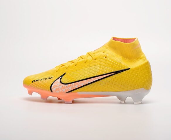 Футбольная обувь NIke Mercurial Vapor XV Elite FG желтые yellow. Вид 2