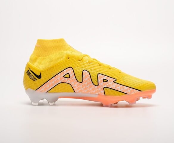 Футбольная обувь NIke Mercurial Vapor XV Elite FG желтые yellow. Вид 4