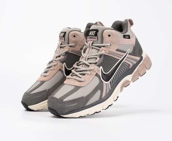 Зимние Nike Air Zoom Vomero 5 Mid grey-pink